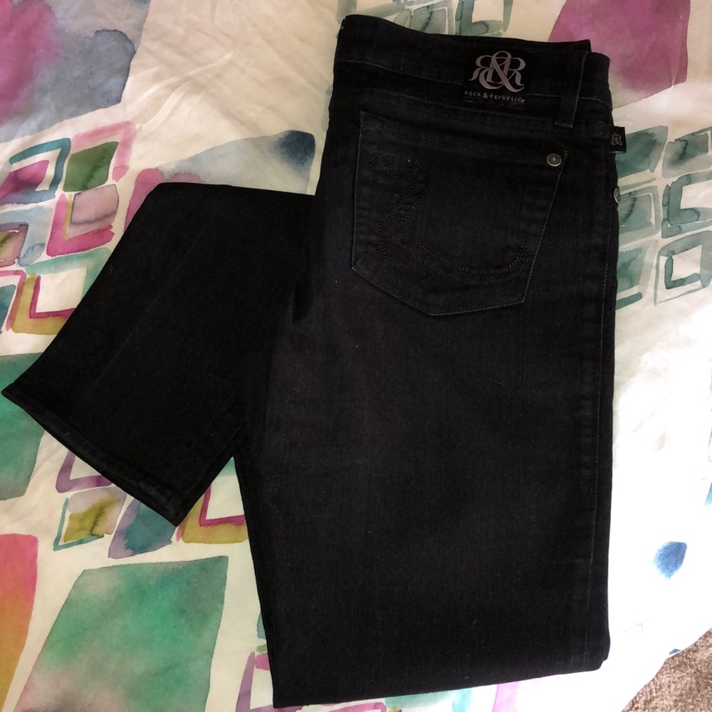 Rock and republic black jeans